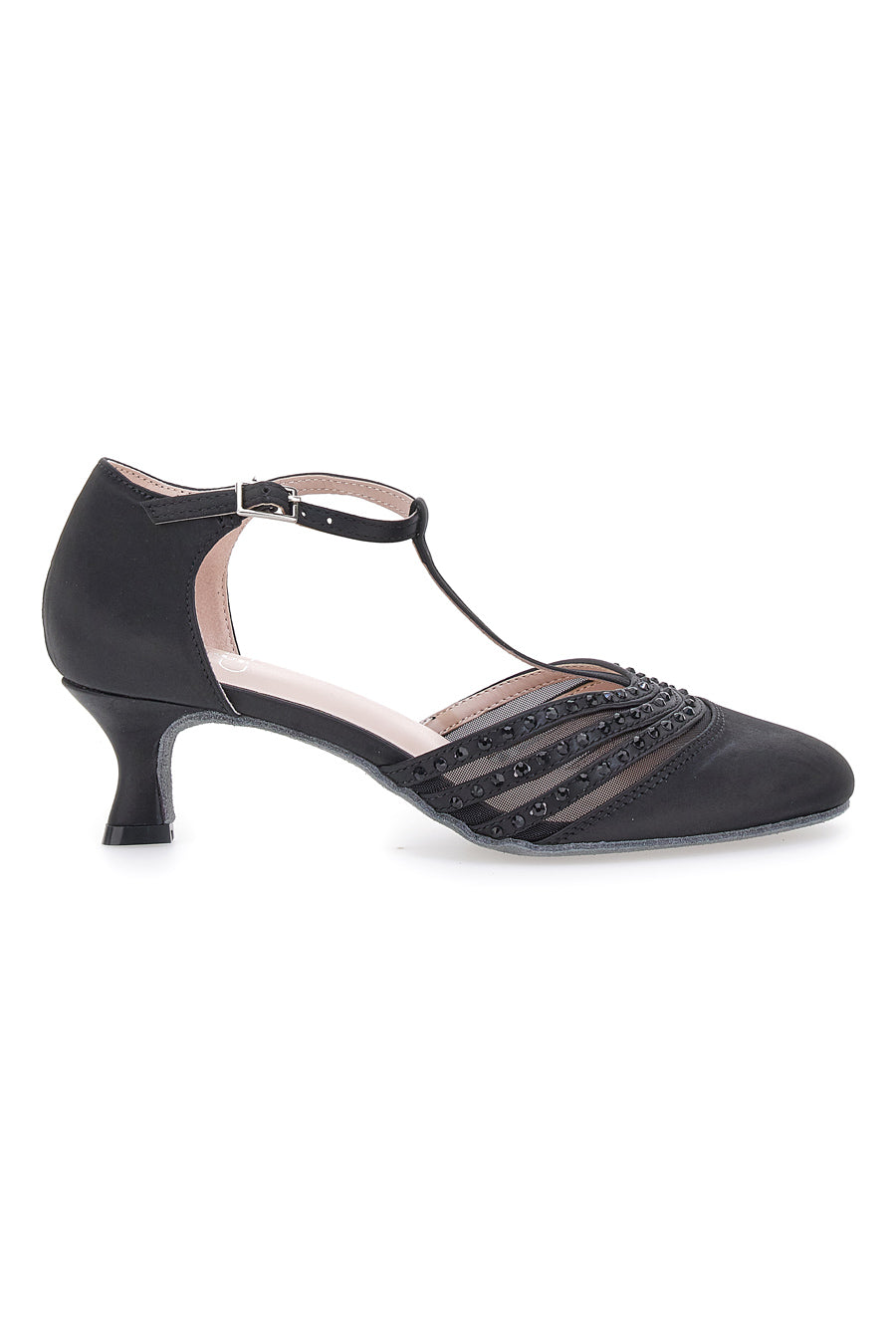 Schwarze Tanzschuhe mit Strasssteinen Mon Dieu 1460702