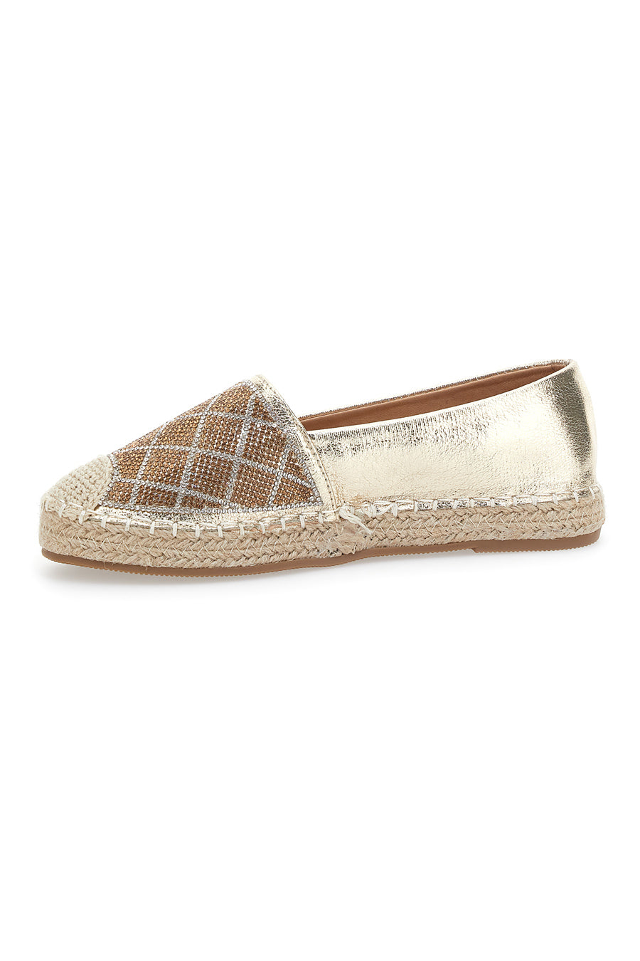 Espadrillas Plocadi 8055 Dorate con strass