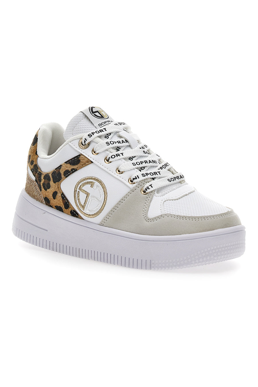 Soprani Alex Flatform Sneakers Weißgold