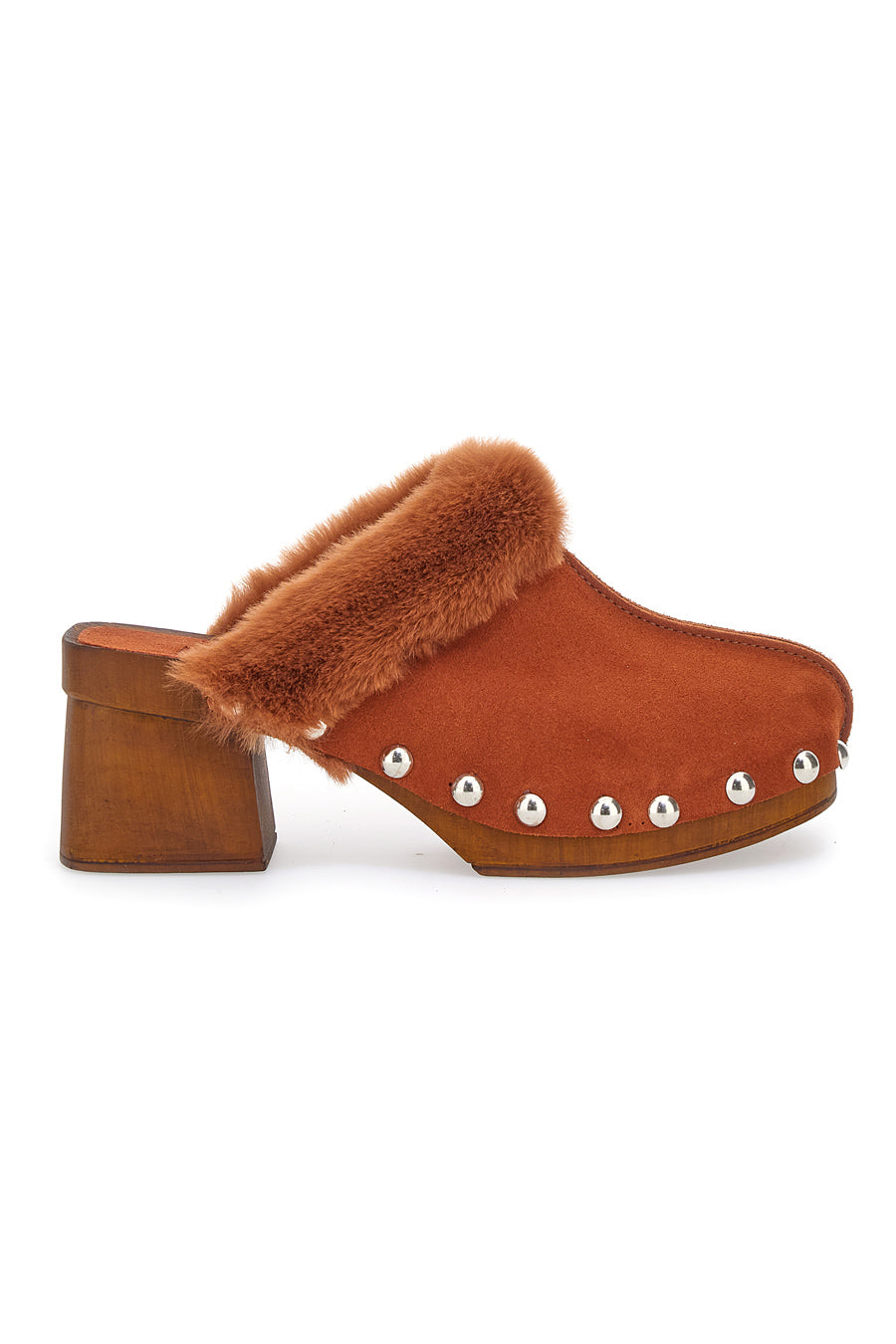 Zoccoli Clogs in EcoFur Pittarello Must Have 15301 Cognac