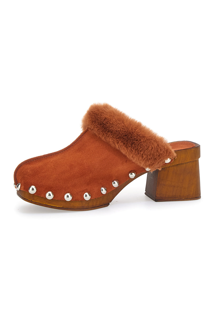 Zoccoli Clogs in EcoFur Pittarello Must Have 15301 Cognac