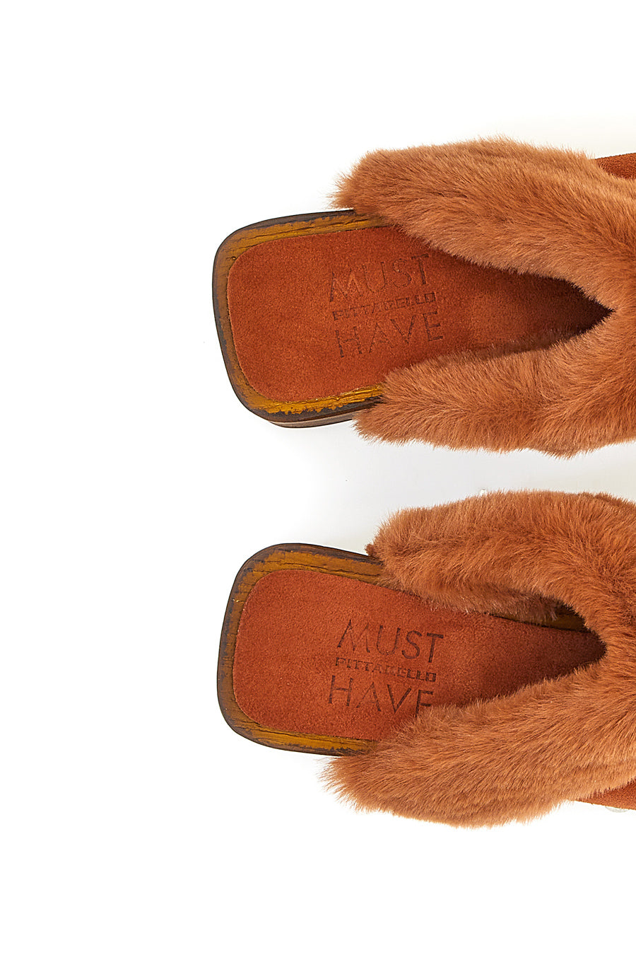 Zoccoli Clogs in EcoFur Pittarello Must Have 15301 Cognac