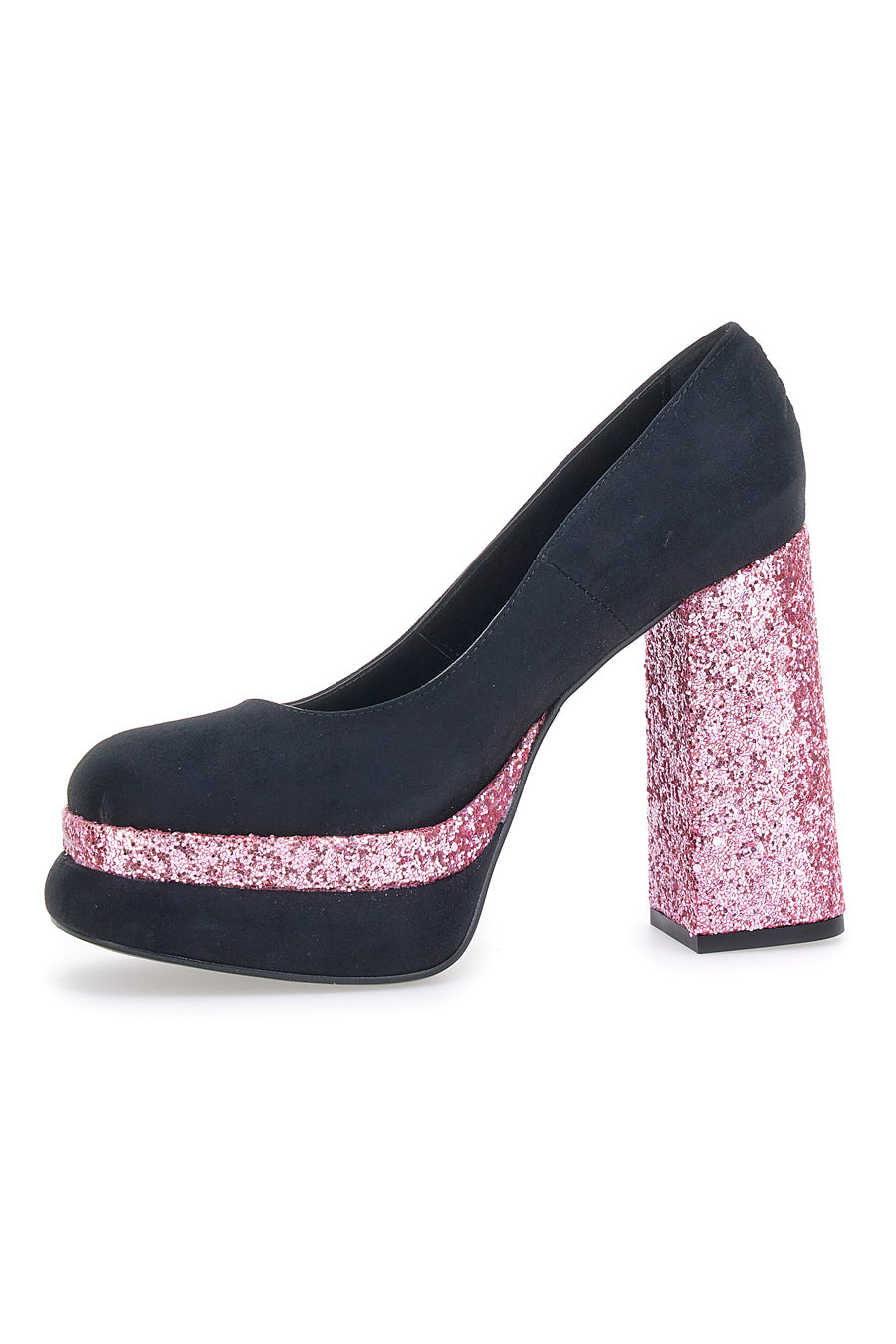 Decollete Platform Pittarello Glam 3336 Nere con Glitter