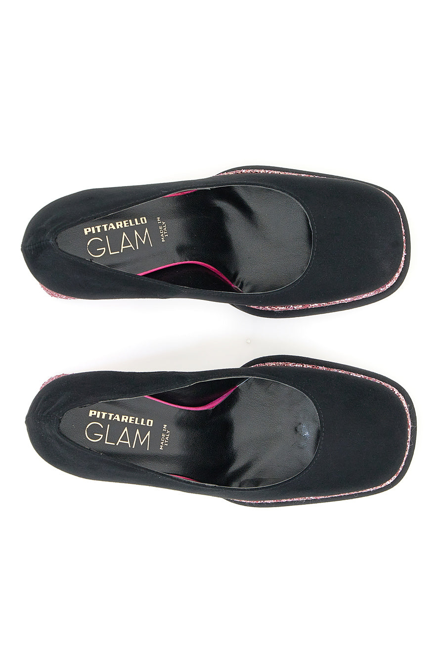 Decollete Platform Pittarello Glam 3336 Nere con Glitter