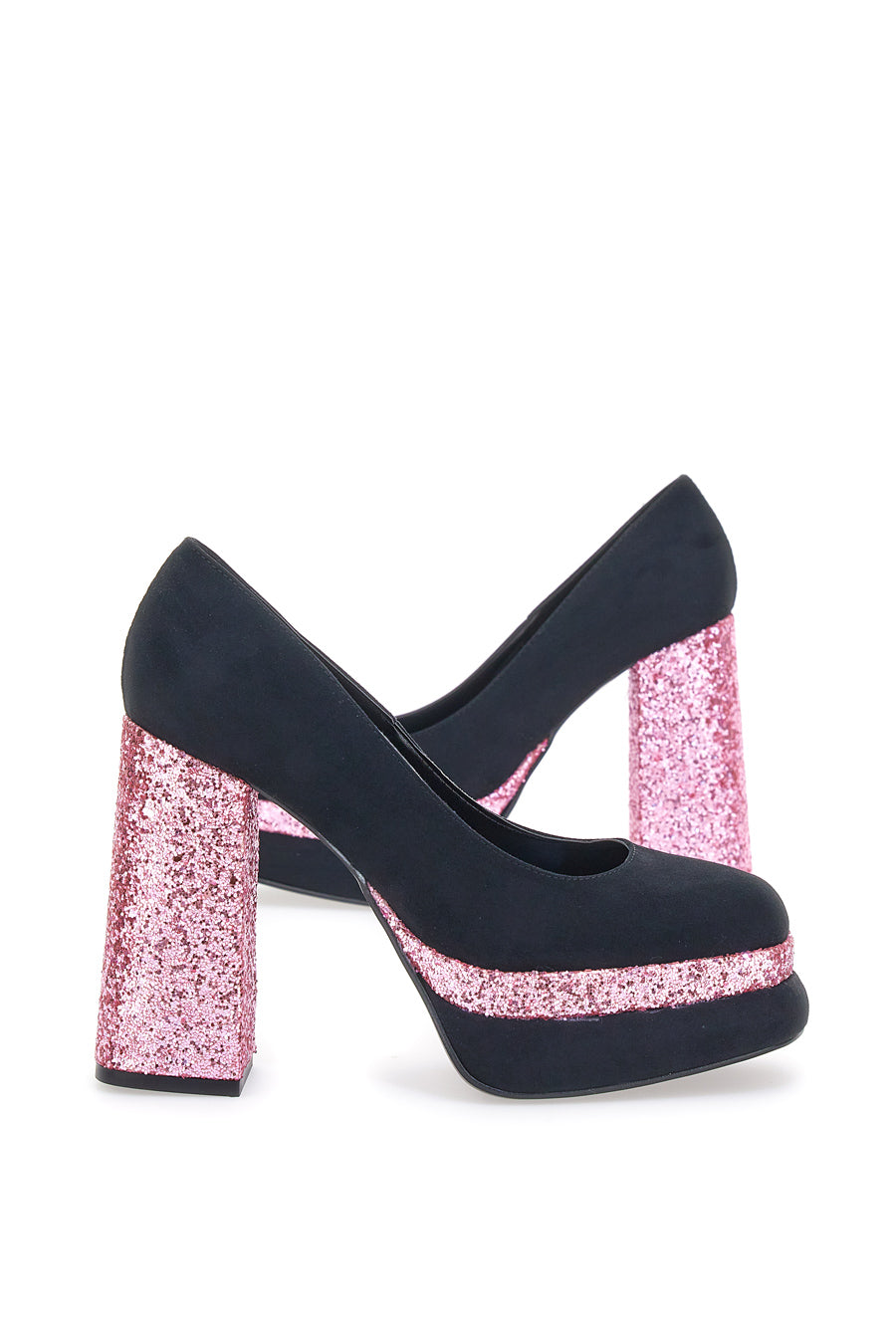 Decollete Platform Pittarello Glam 3336 Nere con Glitter