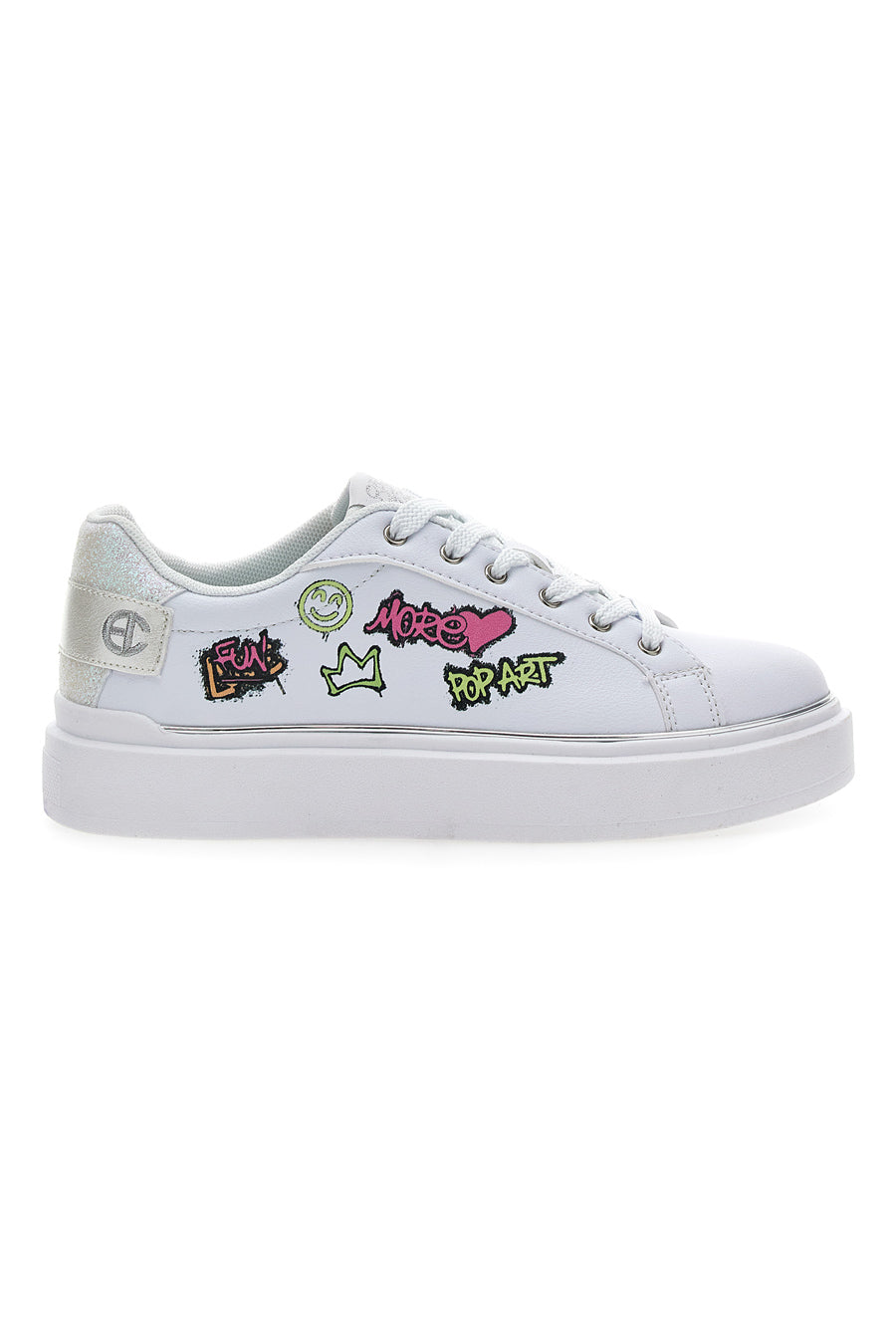 Sneakers Coveri Silvia Graffiti Bianco