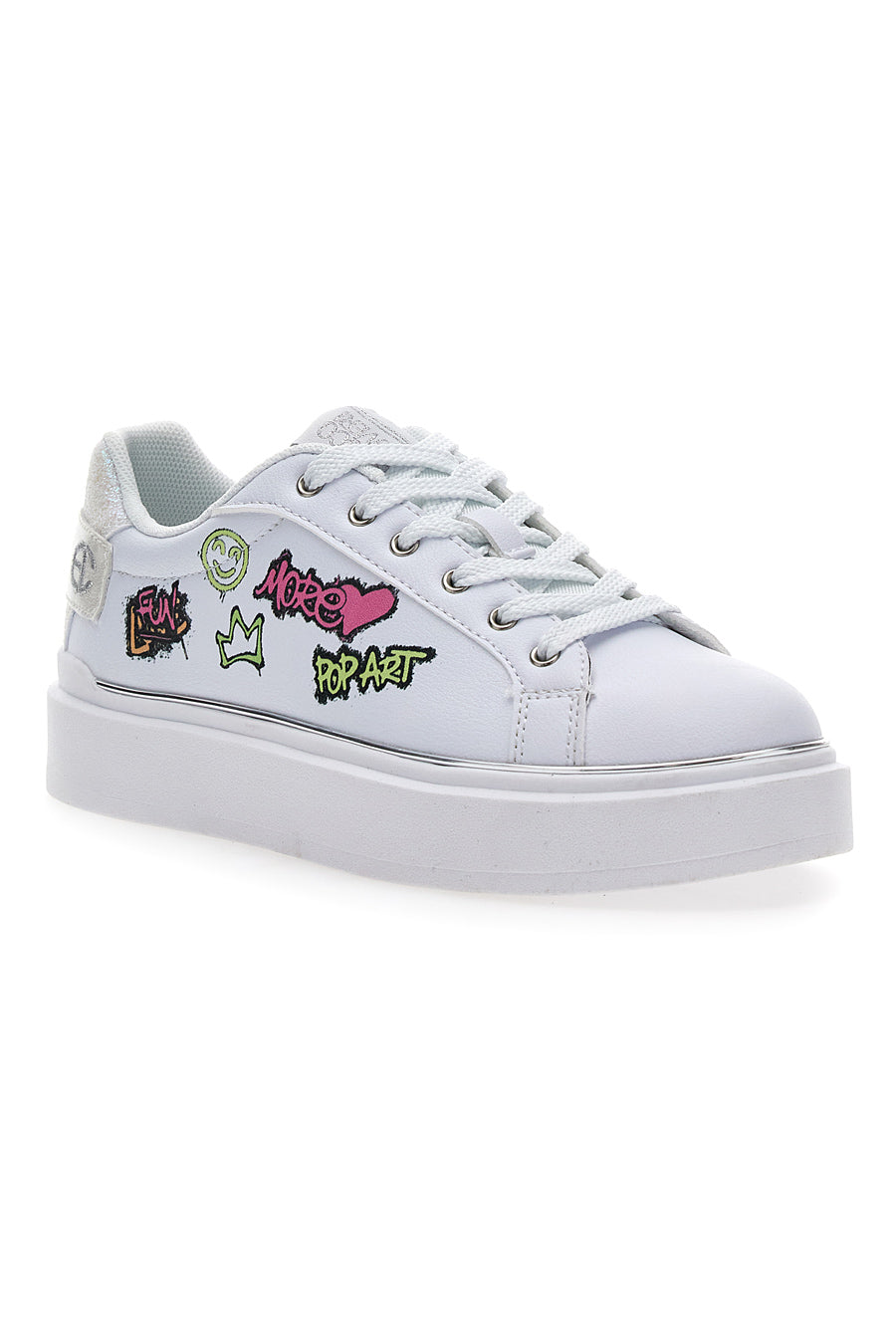 Sneakers Coveri Silvia Graffiti Bianco