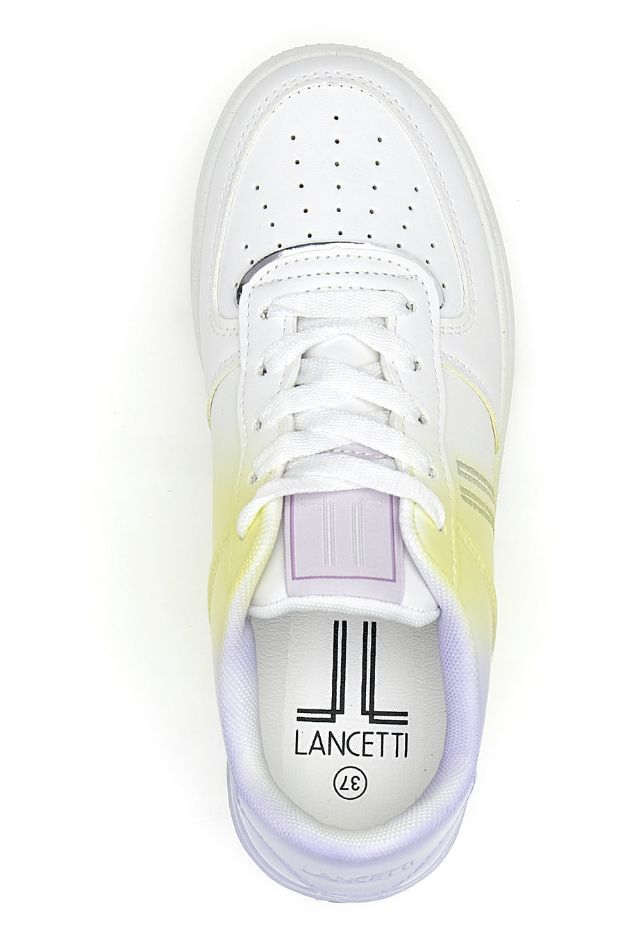 Sneakers con Flatform Lancetti 015 Bianche