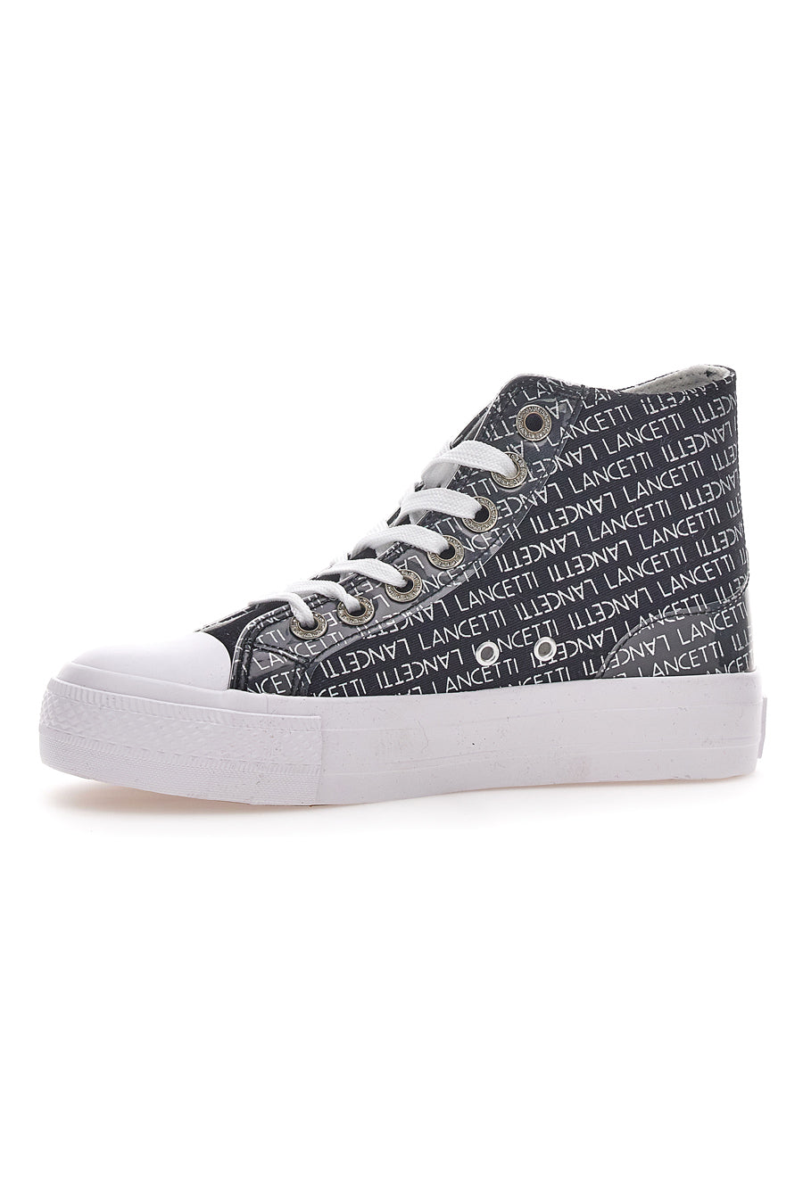 Sneakers Con Flatform Lancetti 123 Nere