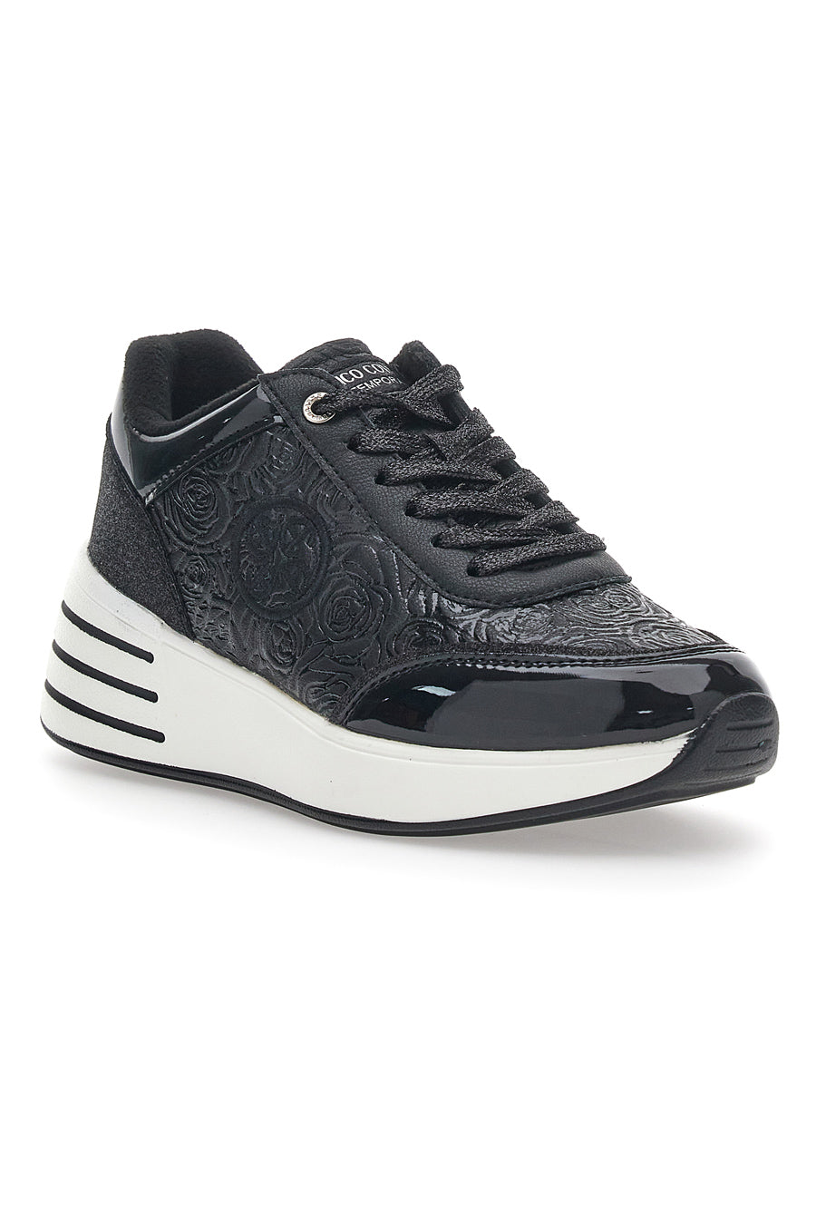 Sneakers con Zeppa Coveri 222755 Nere