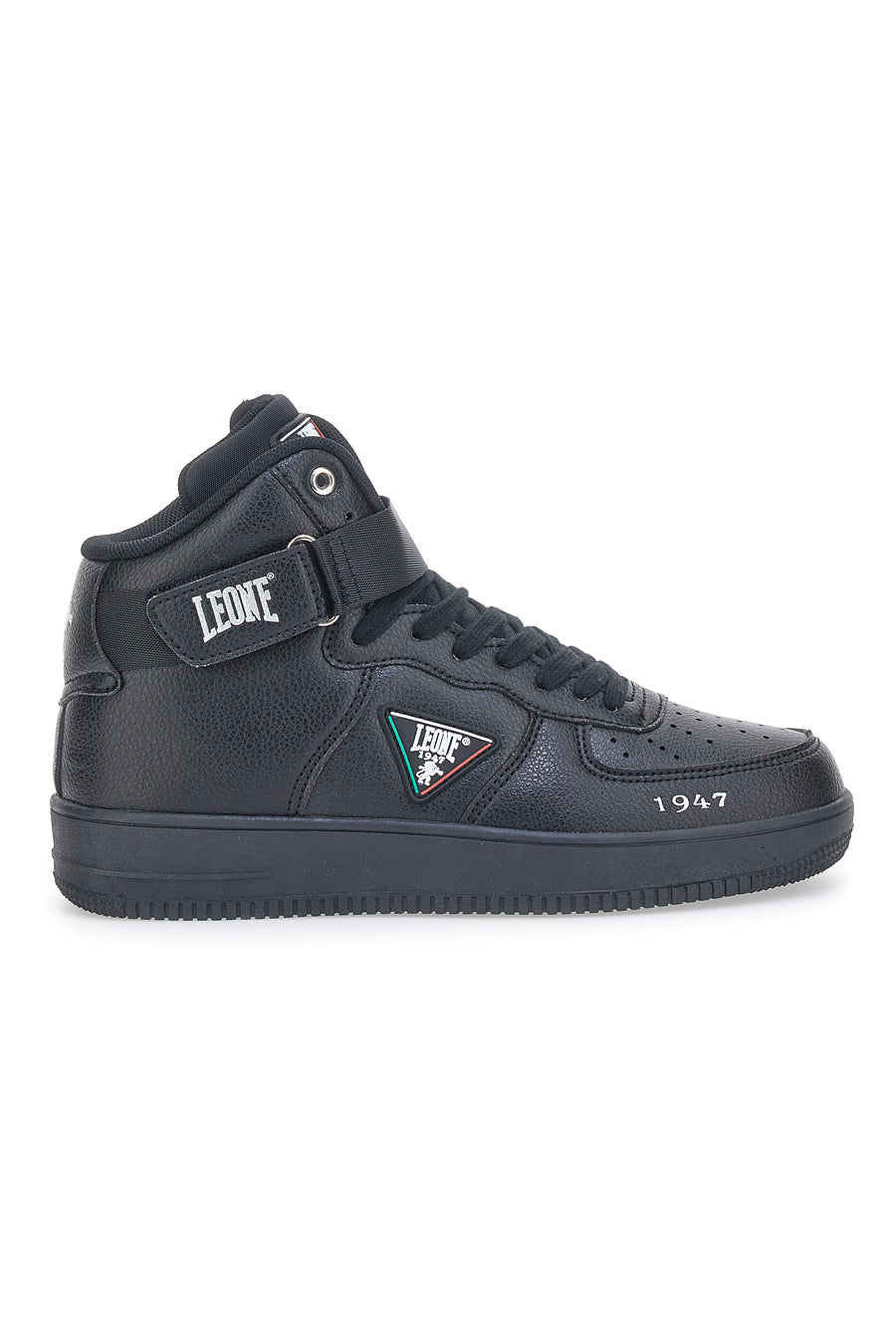 Leone 47 Schwarze Mid-Cut-Sneaker