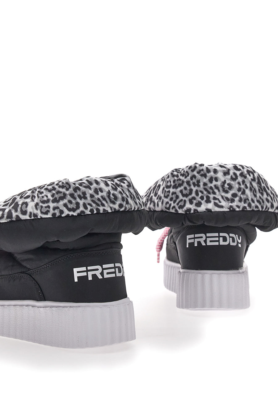 Stivaletti Animalier Neri Imbottiti Freddy 7558