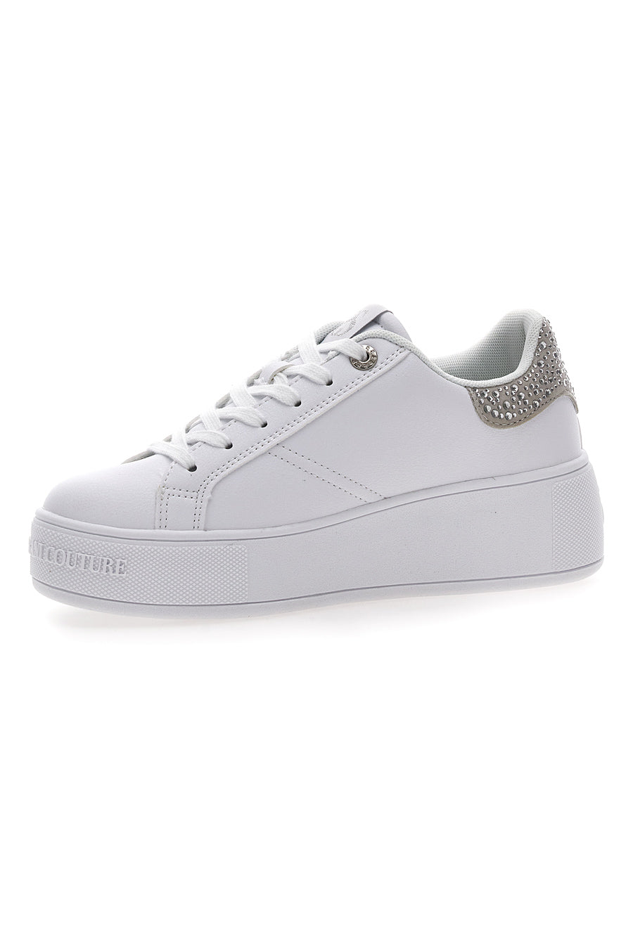 Sneakers Bianche Solo Soprani Queen Crystal