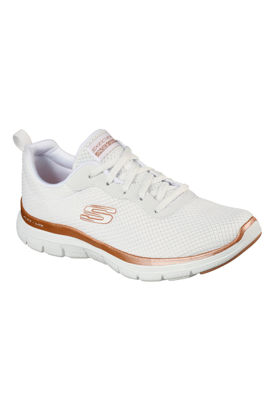 Sneakers Skechers Flex Appeal 4.0 Brillant View Bianche