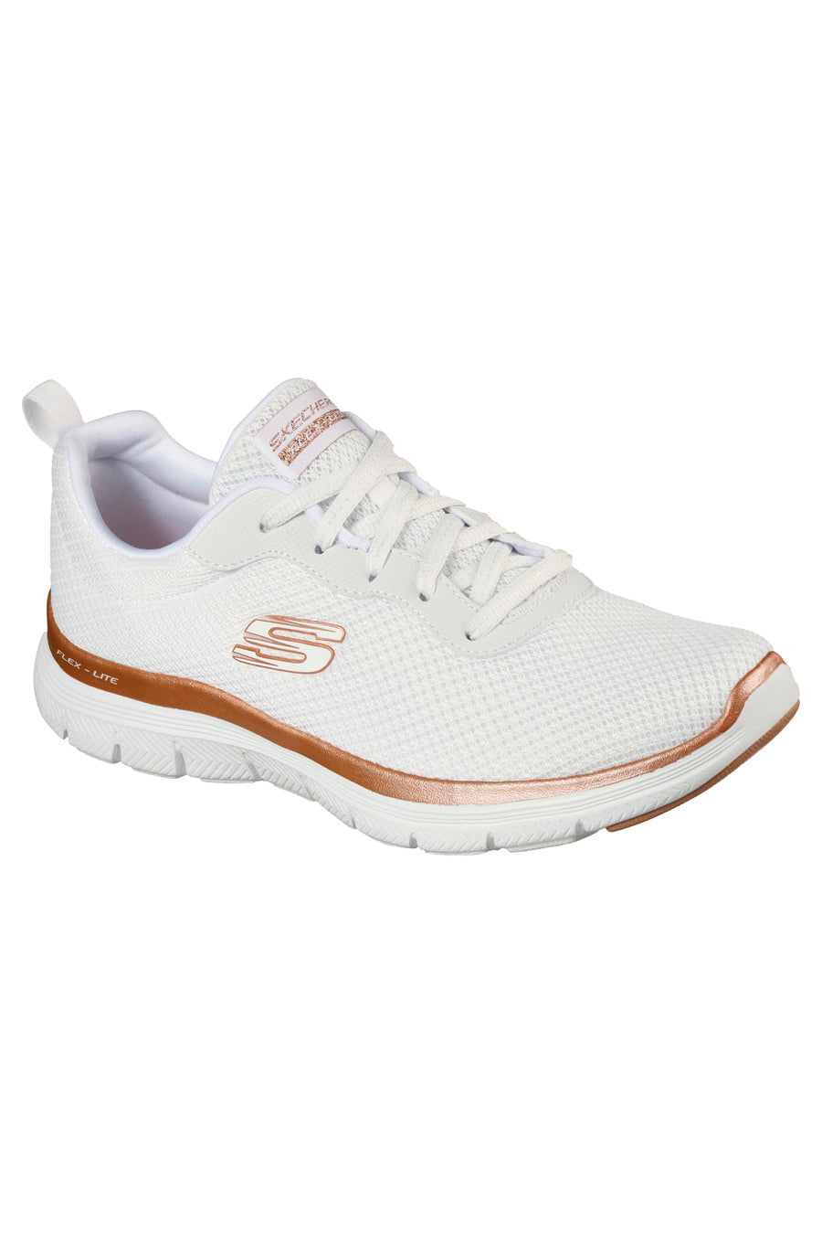 Sneakers Skechers Flex Appeal 4.0 Brillant View Bianche