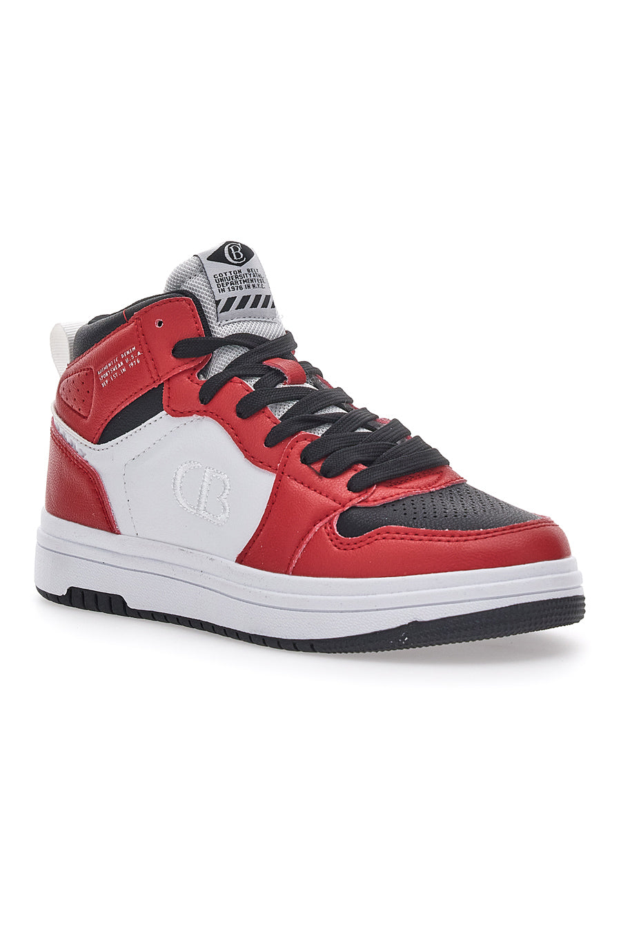 Sneakers Mid Cut Rosse Cotton Belt Kobe Tumble