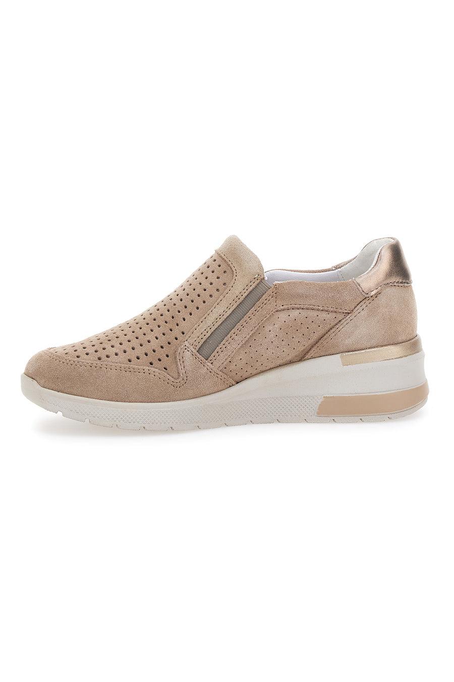 Sneakers con Zip Beige Mio Tempo 19832