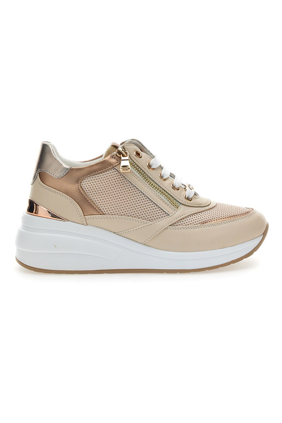 Sneakers Crema Con Platform Mariella Burani 50392