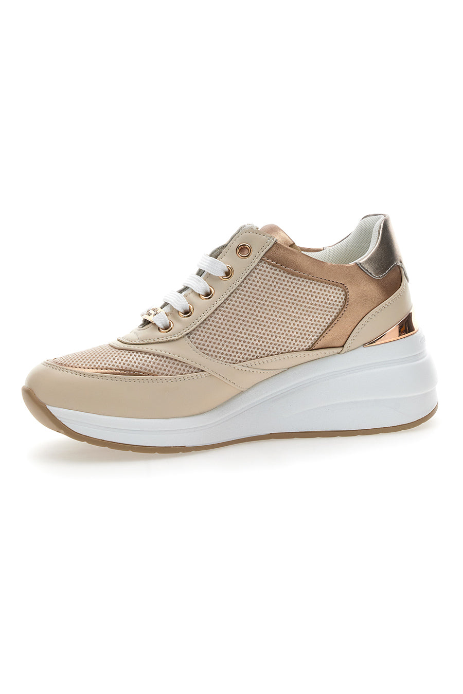 Sneakers Crema Con Platform Mariella Burani 50392