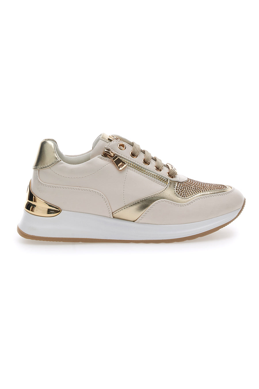 Sneakers con Strass Oro Mariella Burani 50384