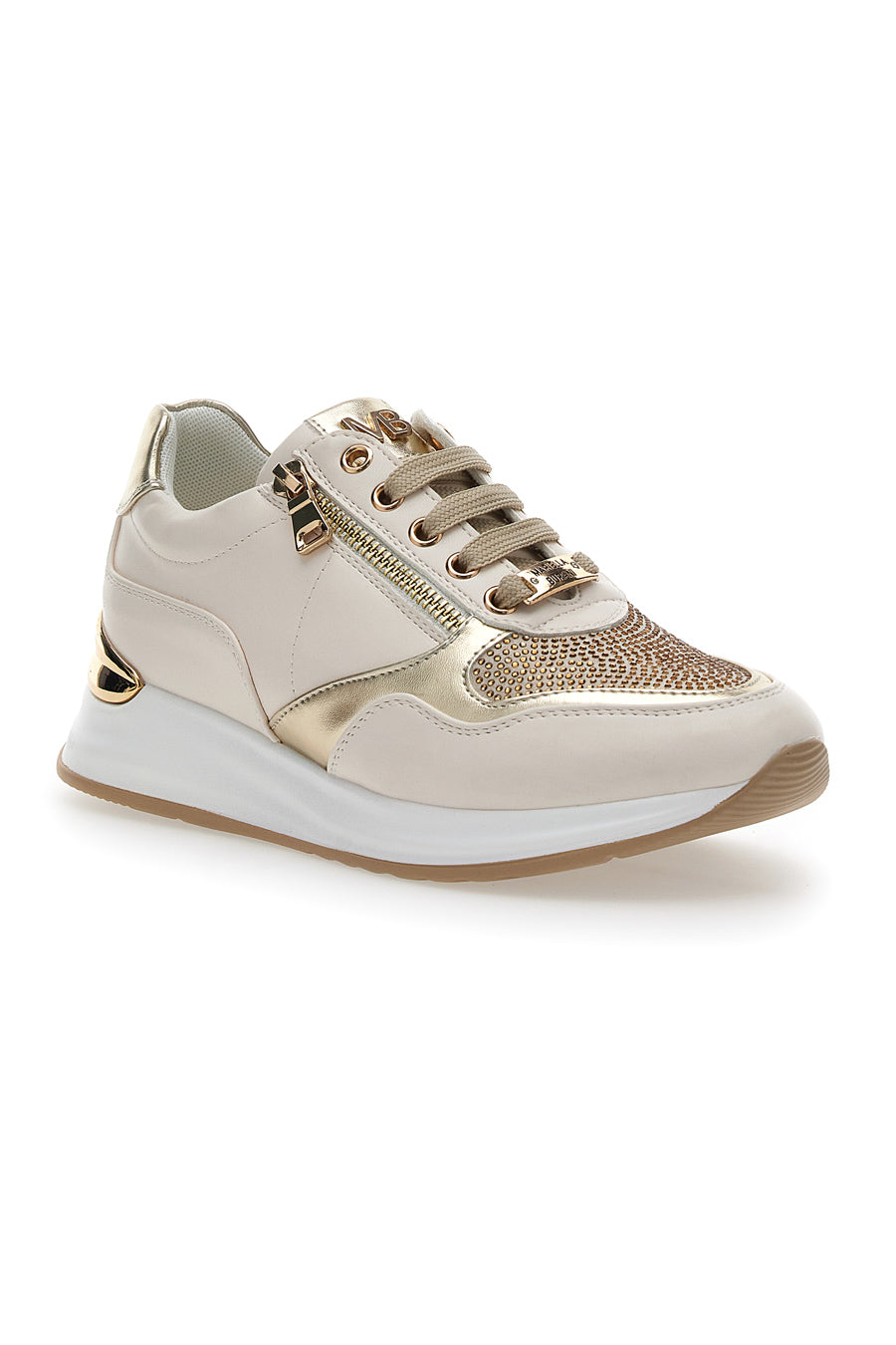 Sneakers con Strass Oro Mariella Burani 50384