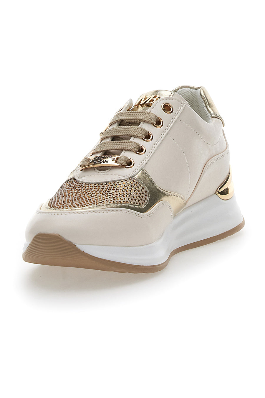 Sneakers con Strass Oro Mariella Burani 50384