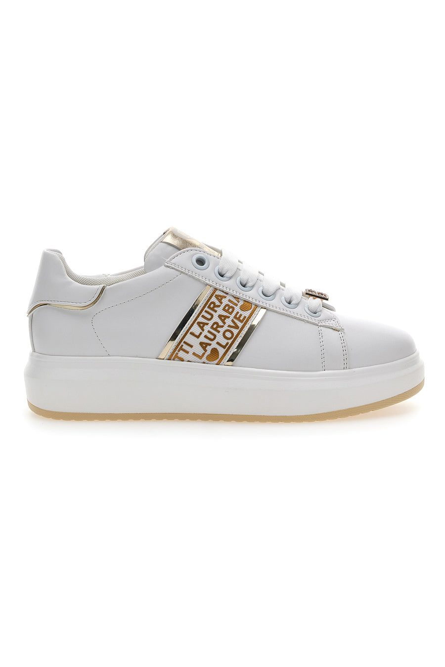 Sneakers Bianche con Lacci Laura Biagiotti 8945