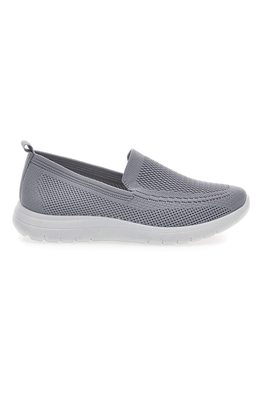 Sneakers Slip On Grigie in Tessuto Me & Me 06