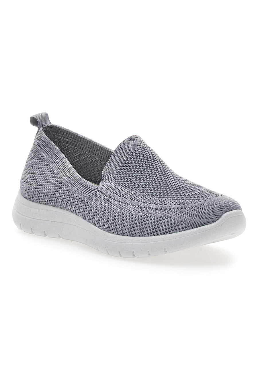 Sneakers Slip On Grigie in Tessuto Me & Me 06