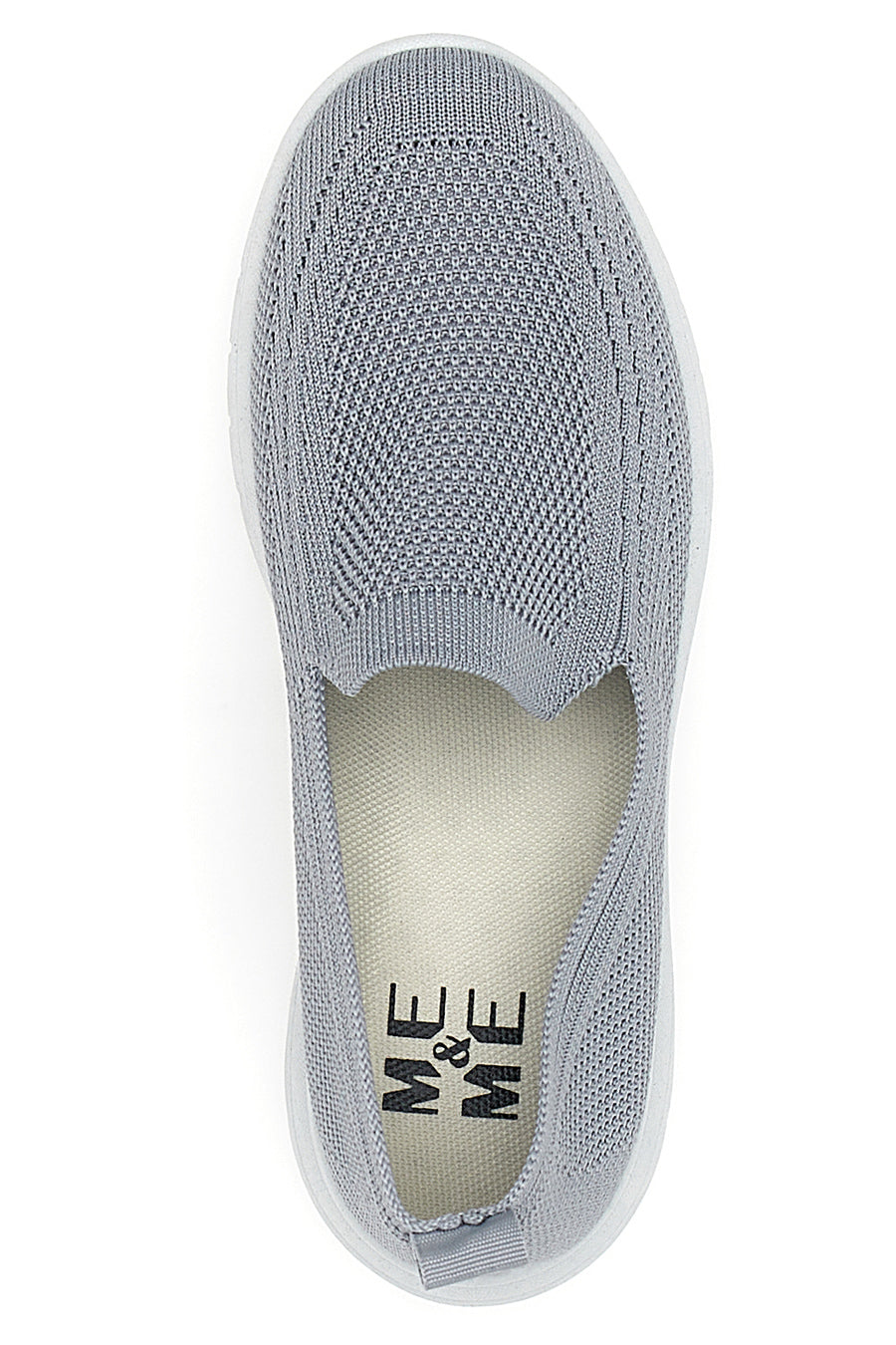 Sneakers Slip On Grigie in Tessuto Me & Me 06