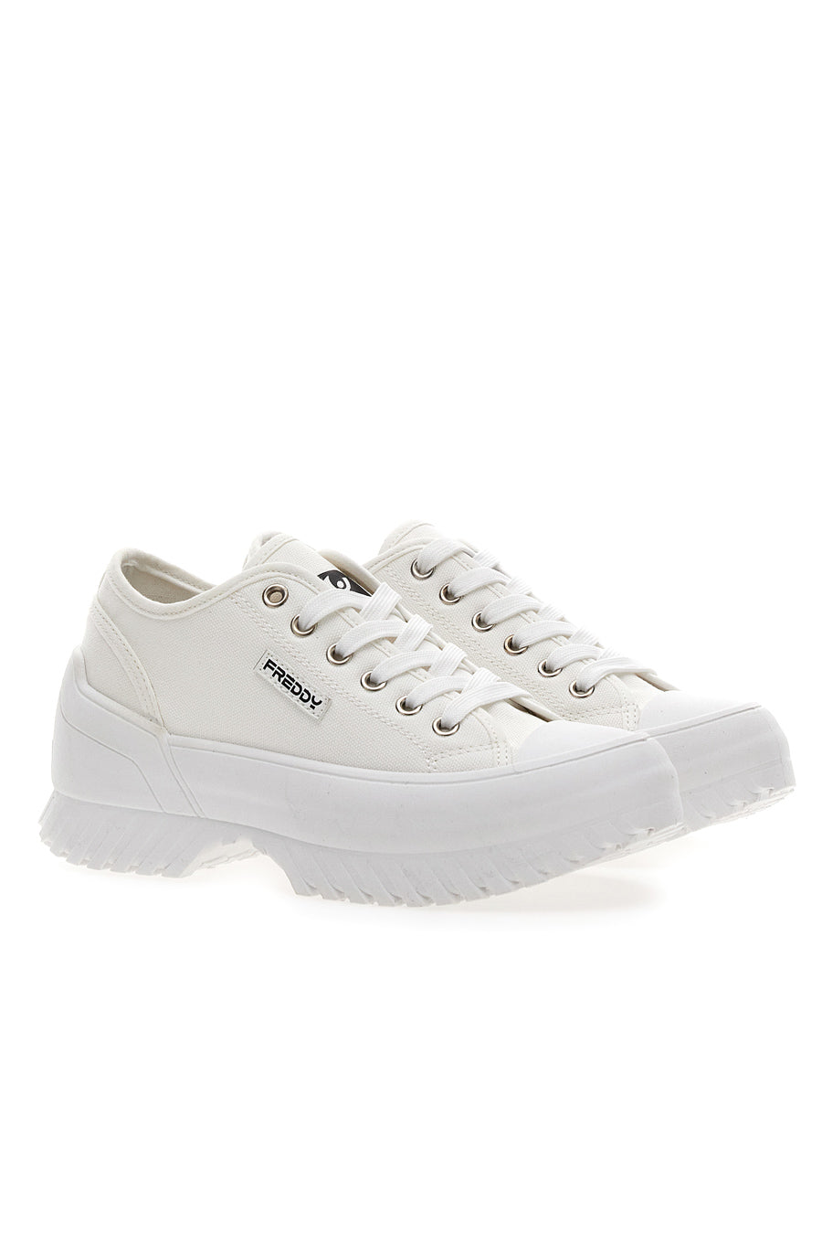 Sneakers Bianche con Platform Freddy 7601