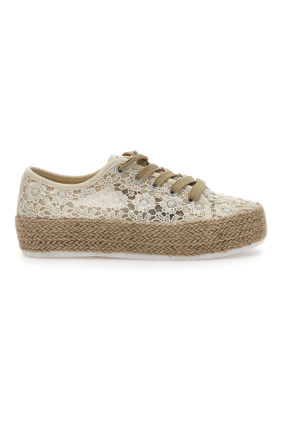 Espadrillas con Pizzo Panna Energy 122