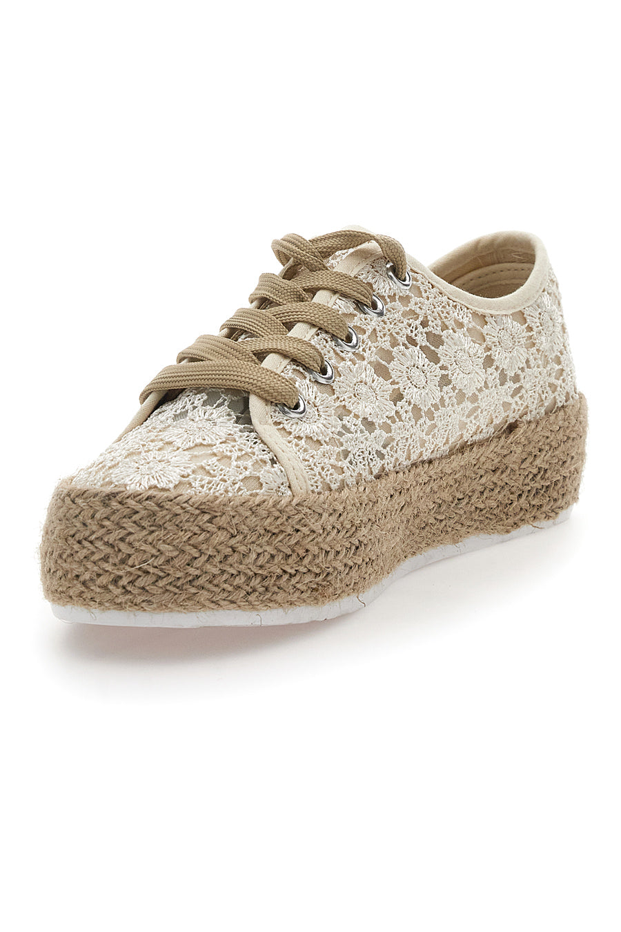 Espadrillas con Pizzo Panna Energy 122