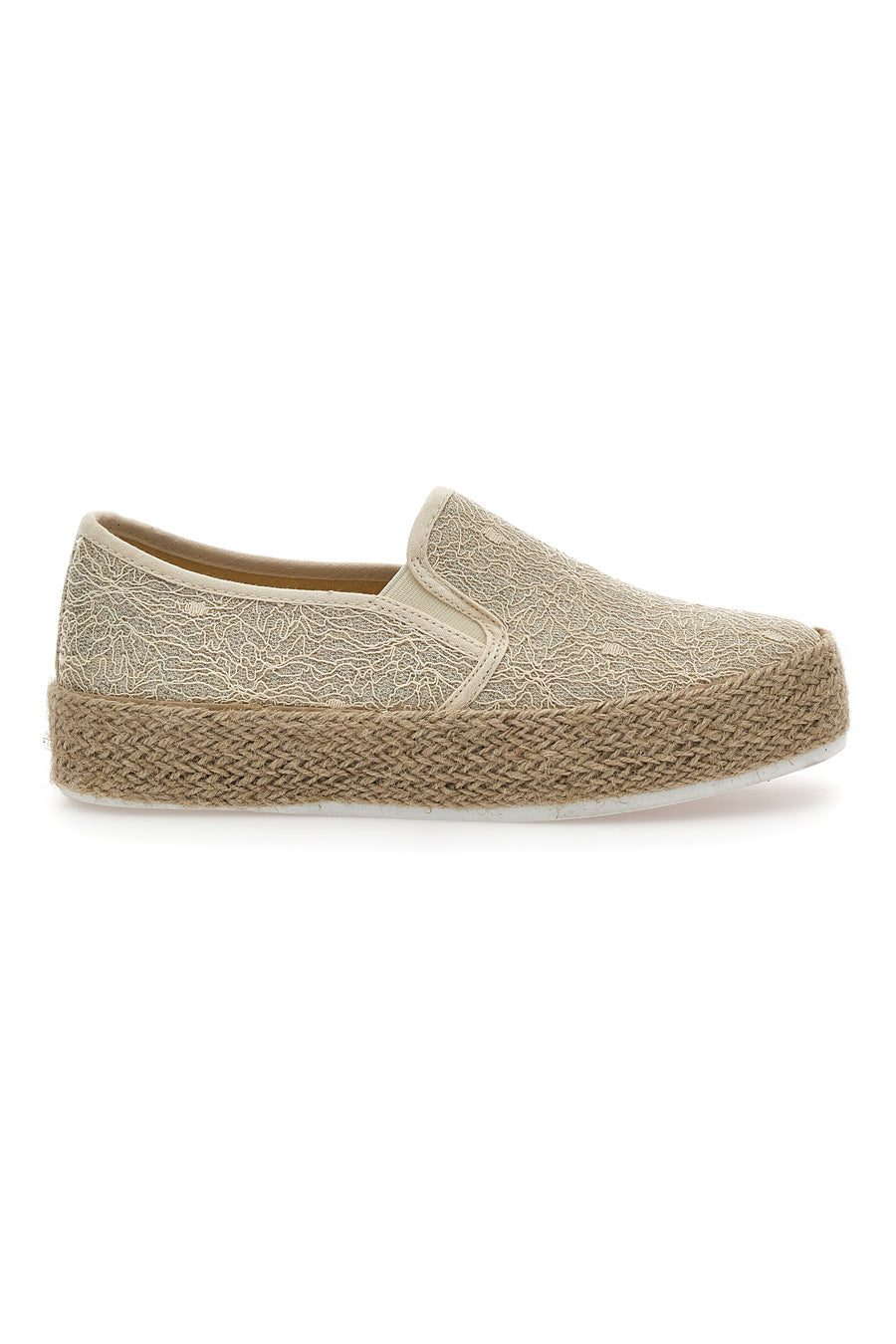 Espadrillas Beige con Pizzo Energy 132