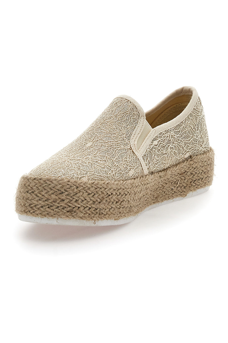 Espadrillas Beige con Pizzo Energy 132