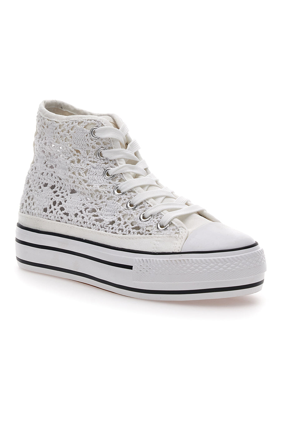 Sneakers Alte Pizzo Bianche Energy 110