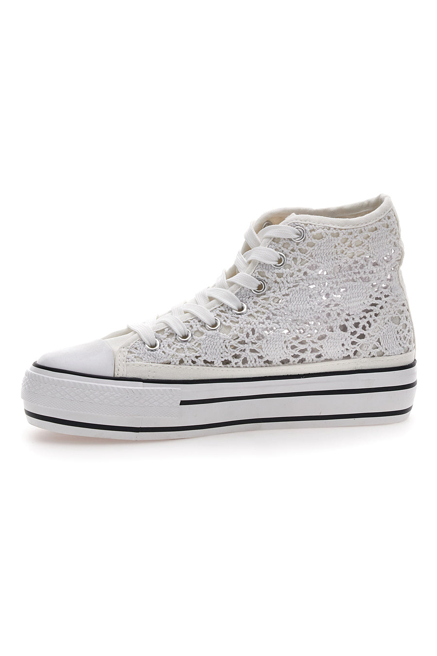 Sneakers Alte Pizzo Bianche Energy 110