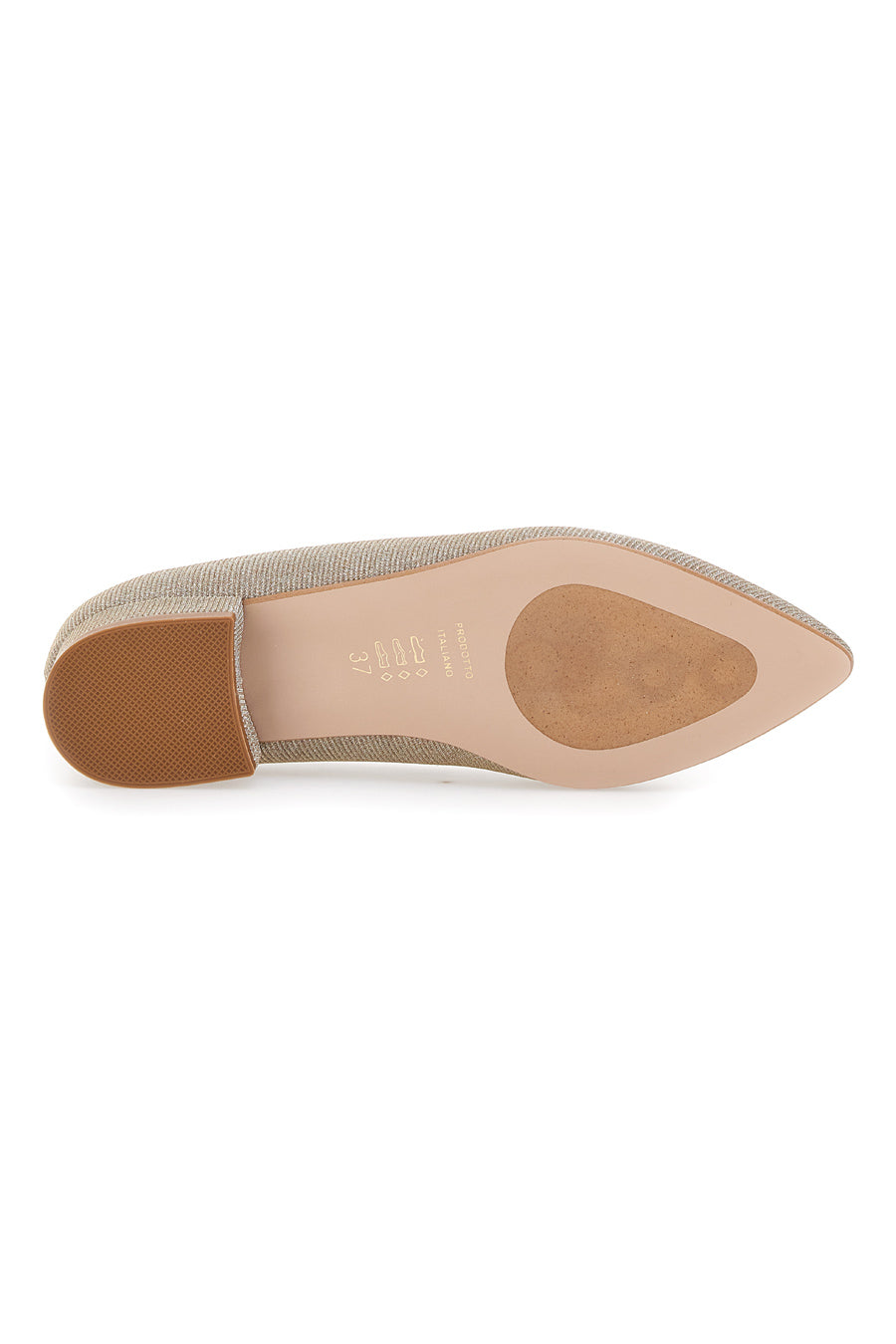 Ballerine Oro a Punta Pittarello Glam 3890