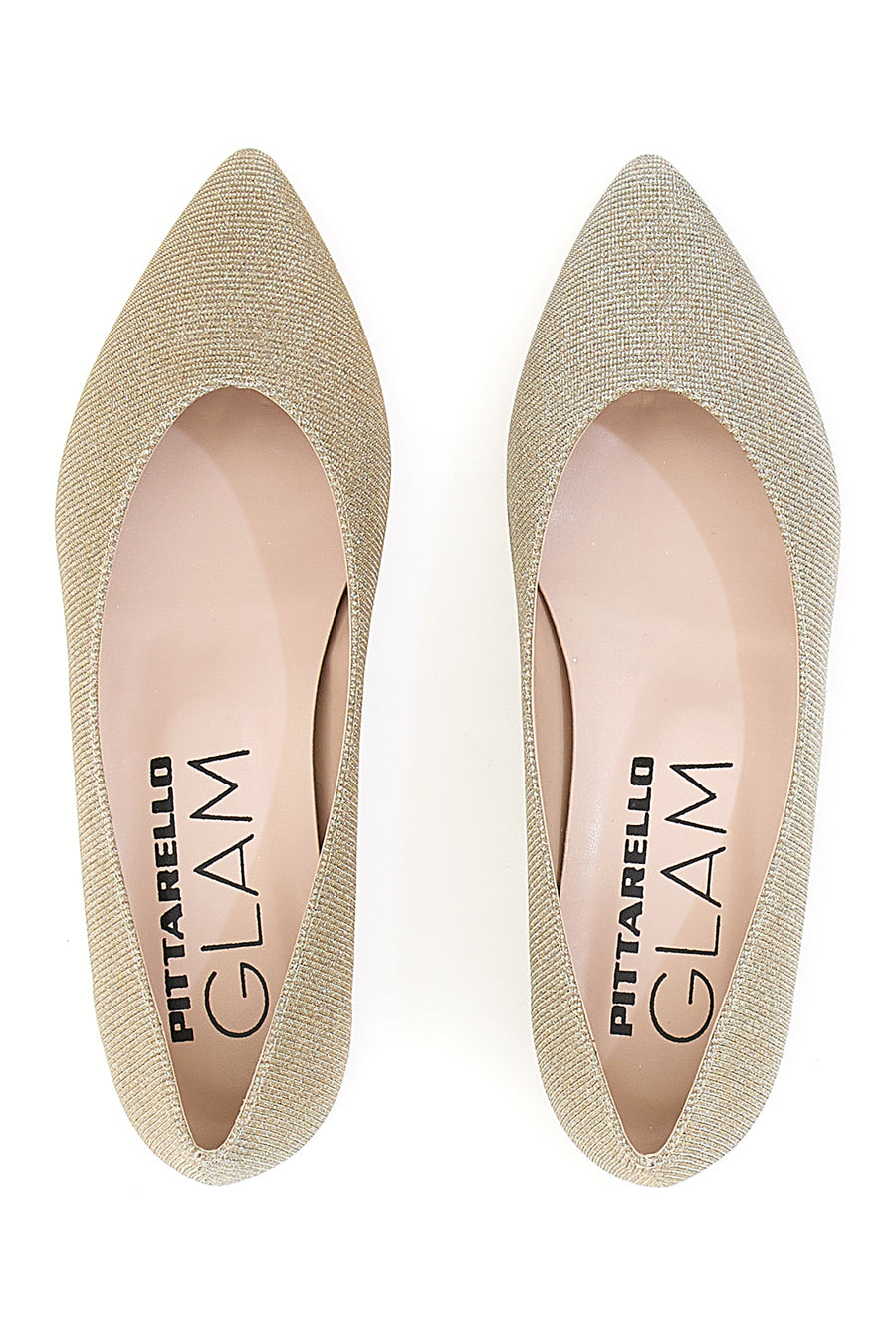 Ballerine Oro a Punta Pittarello Glam 3890