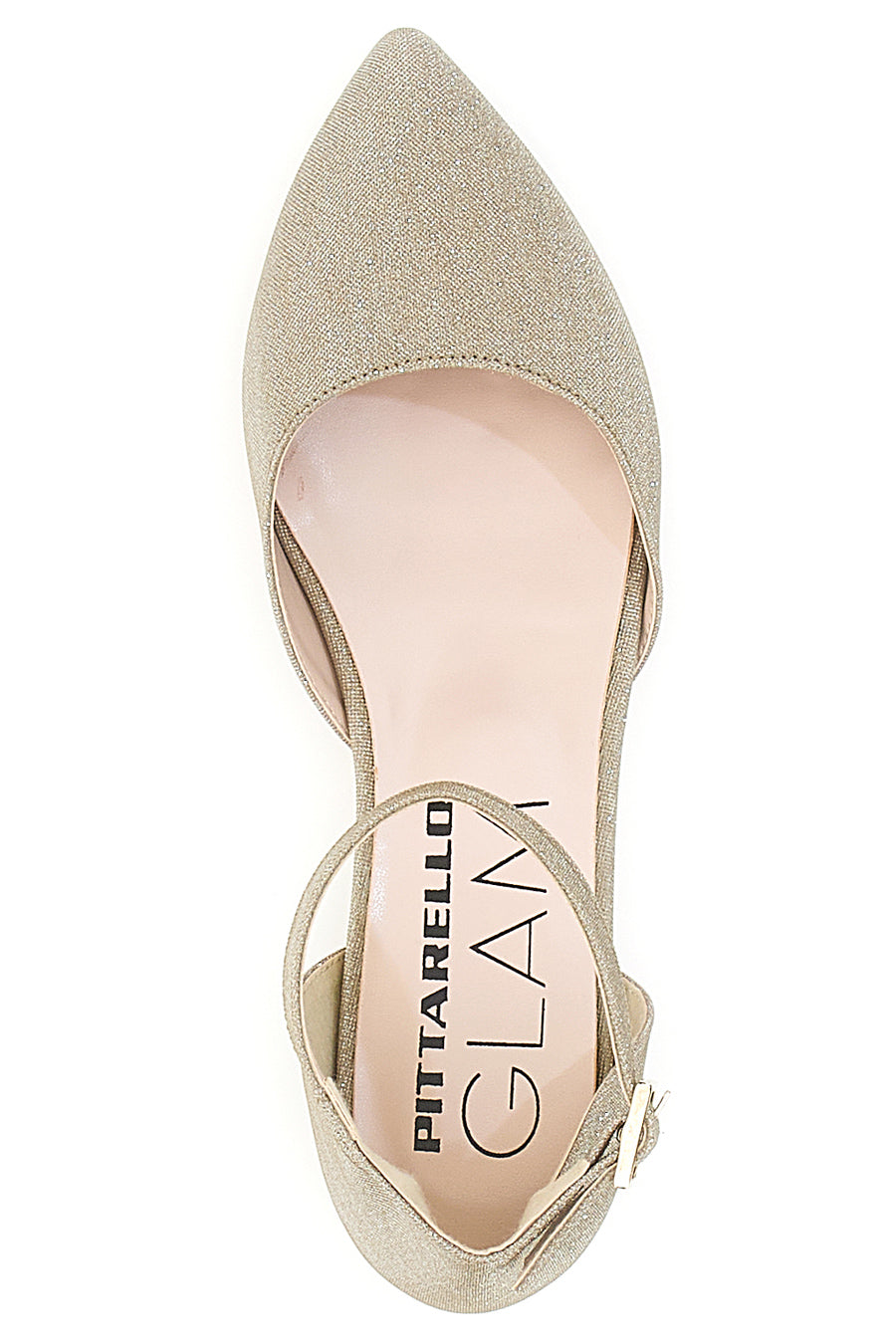 Ballerine Platino con Cinturino Pittarello Glam 3885