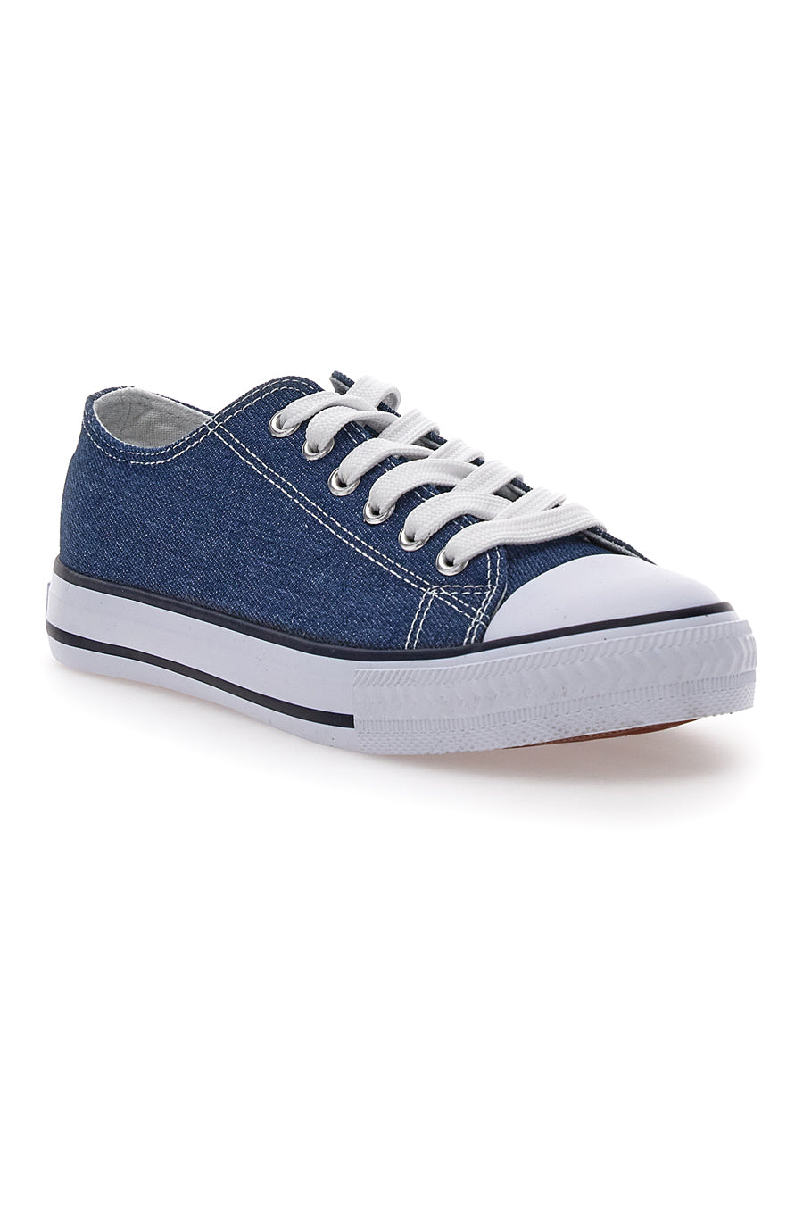 Sneakers Denim in Tela con Lacci W Max 4814