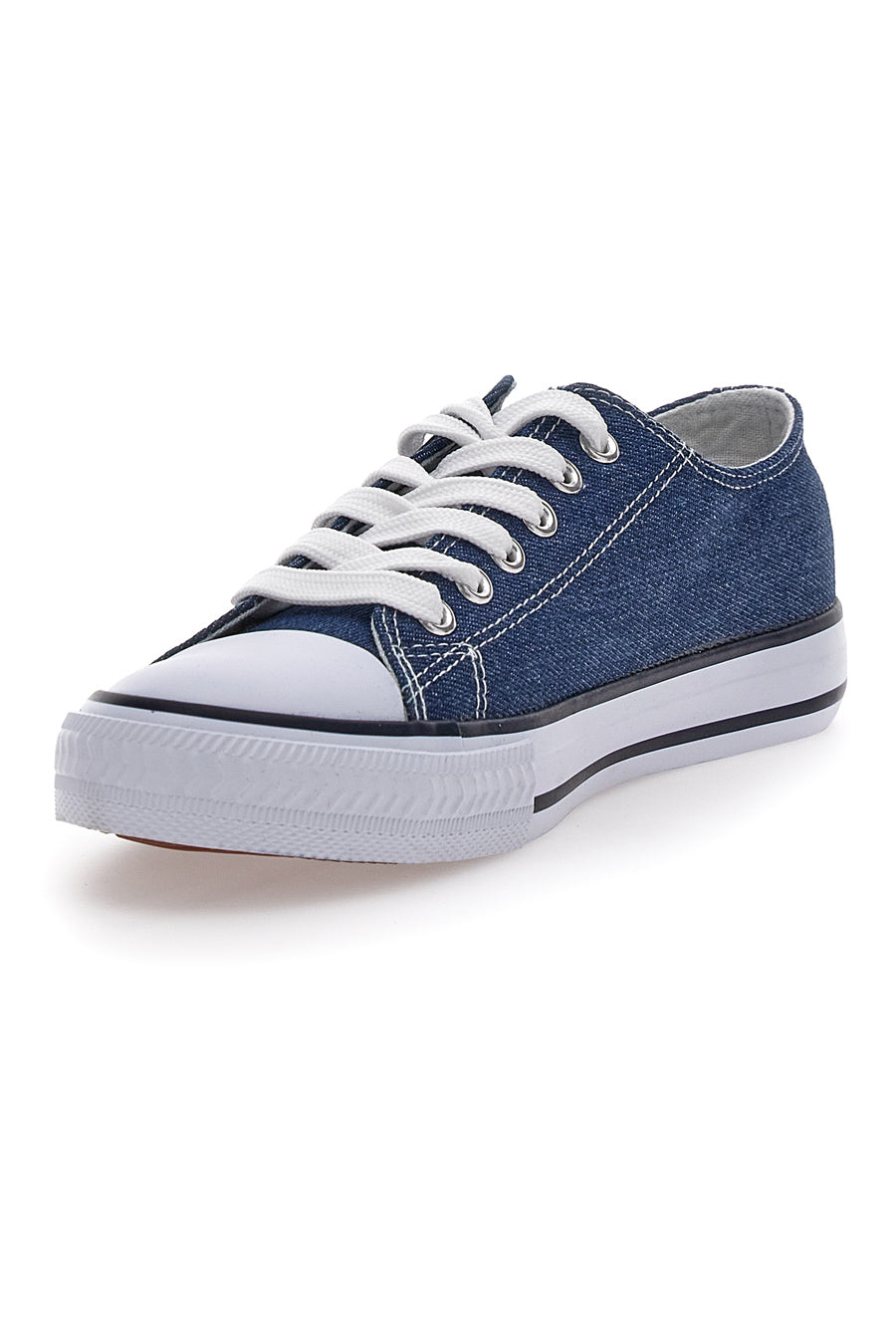 Sneakers Denim in Tela con Lacci W Max 4814