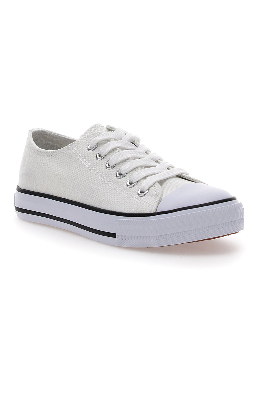 Sneakers Bianche in Tela Casual W Max 4814