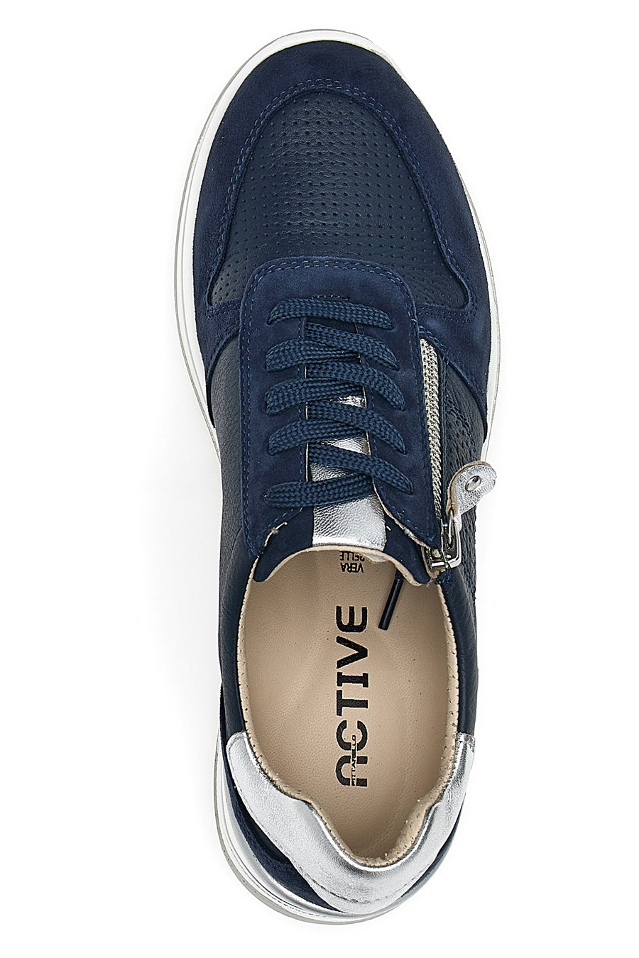 Scarpe Stringate Blu Con Platform Pittarello Active 2302