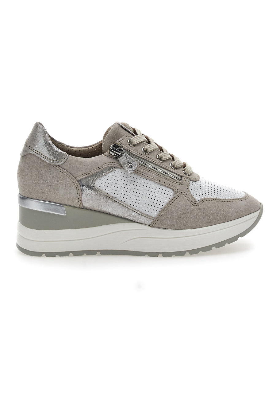 Scarpe Stringate con Platform Beige Pittarello Active 2204