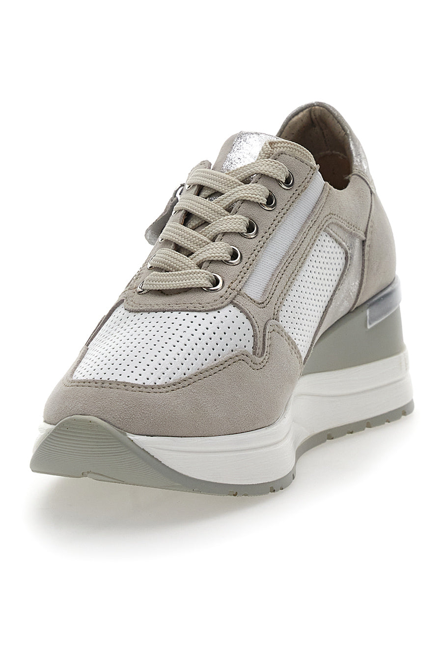 Scarpe Stringate con Platform Beige Pittarello Active 2204