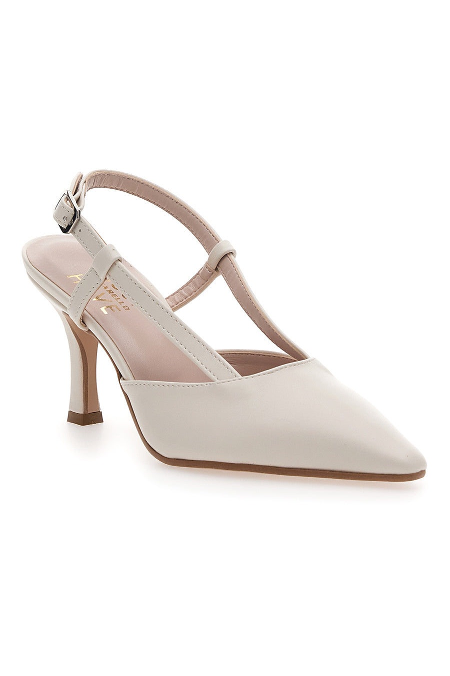 Pittarello Must-Have Cremefarbene Slingback-Pumps 4180