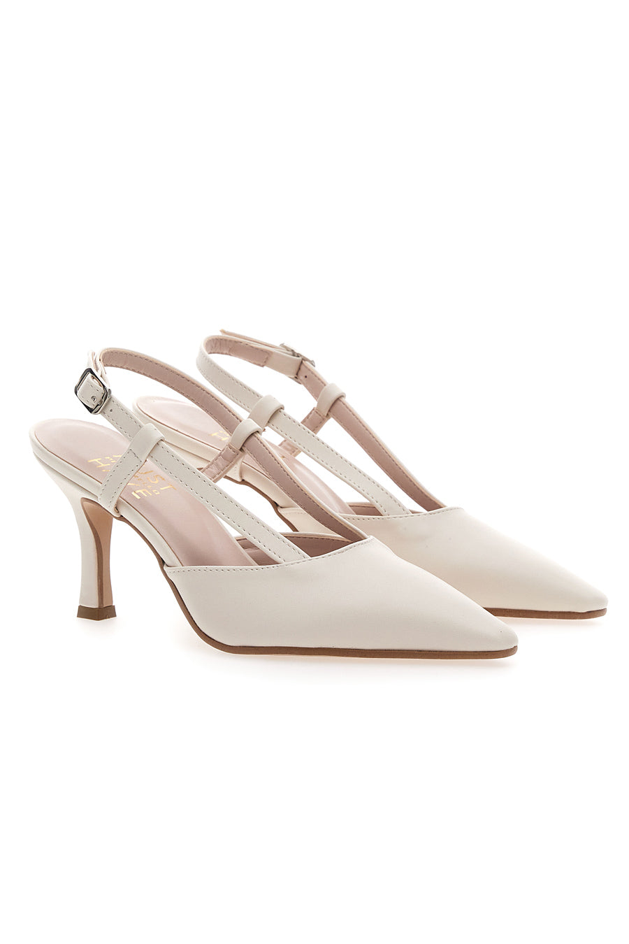 Pittarello Must-Have Cremefarbene Slingback-Pumps 4180