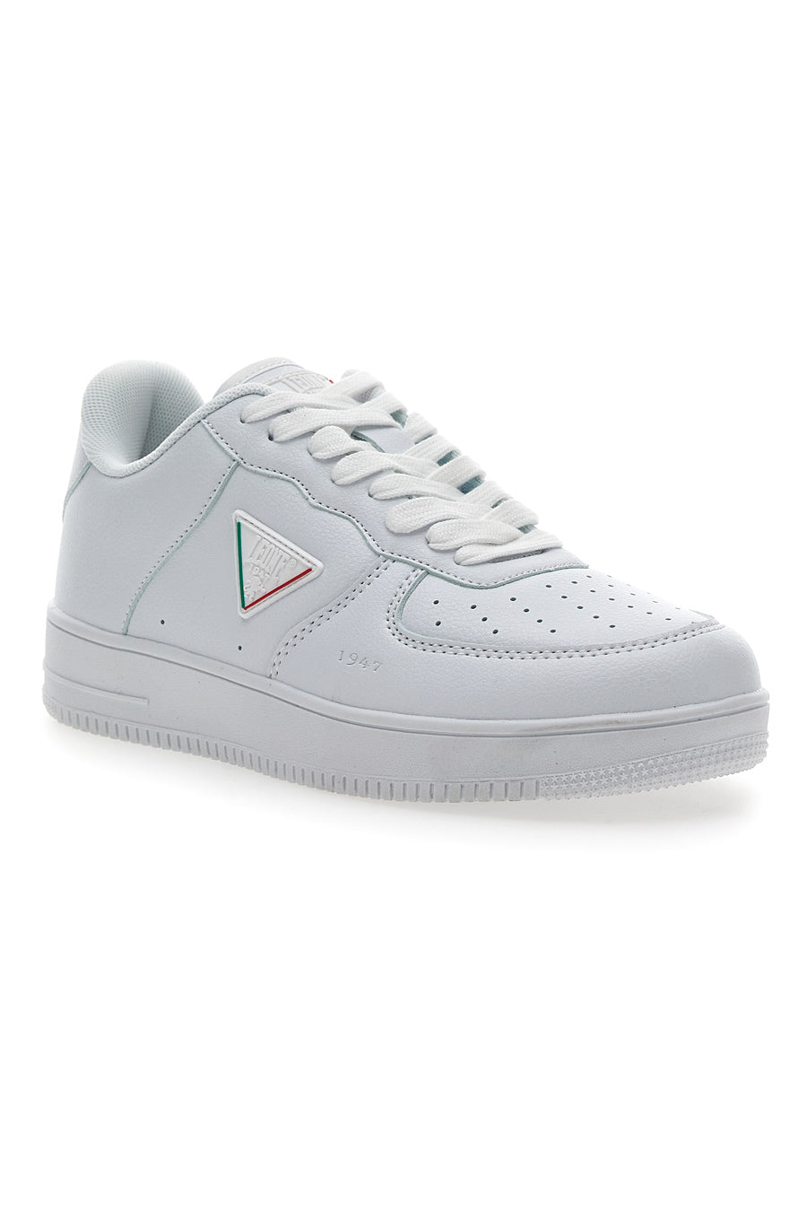 Sneakers Total White Con Logo Laterale Leone 33