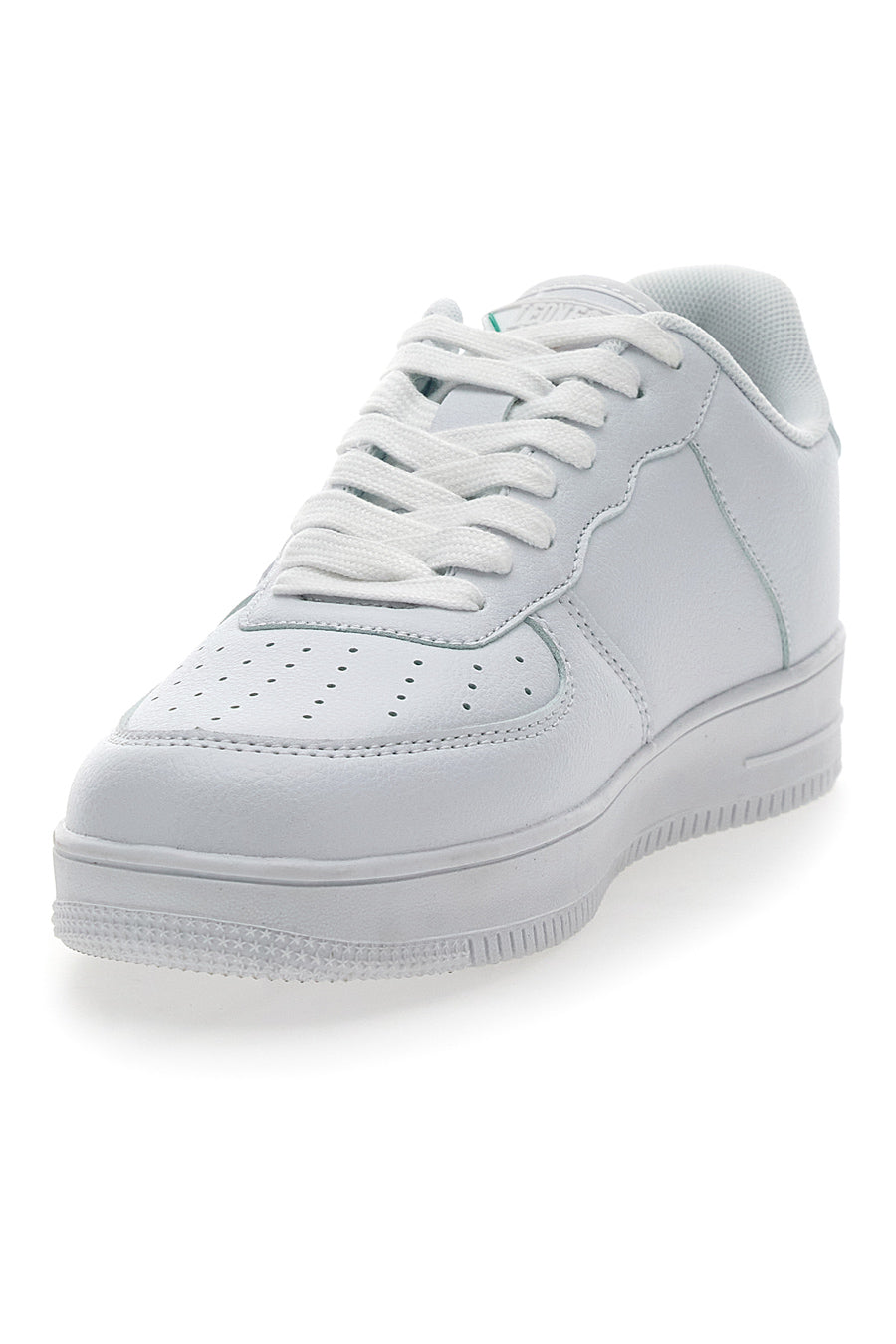 Sneakers Total White Con Logo Laterale Leone 33